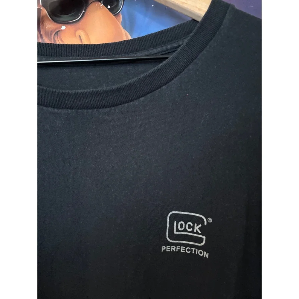 Glock Perfection Logo T-Shirt Mens XXL Black Short Sleeve Tactical Graphic Tee - Picture 4 of 7